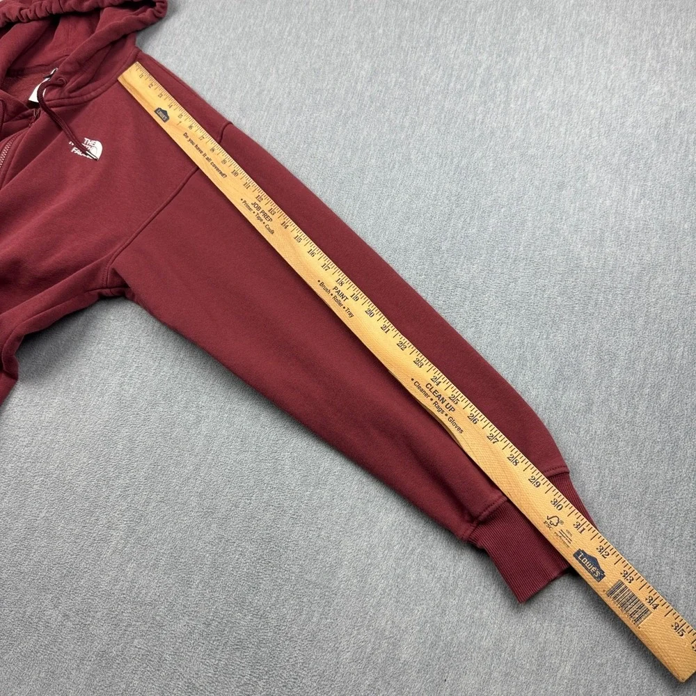 The North Face Jacket Mens Medium Red Open Gate Full Zip Hoodie Pocket Outdoor